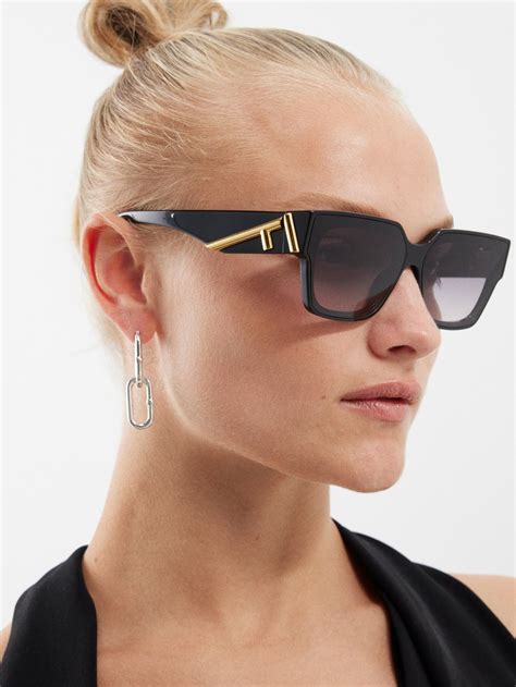 fendi black square sunglasses.